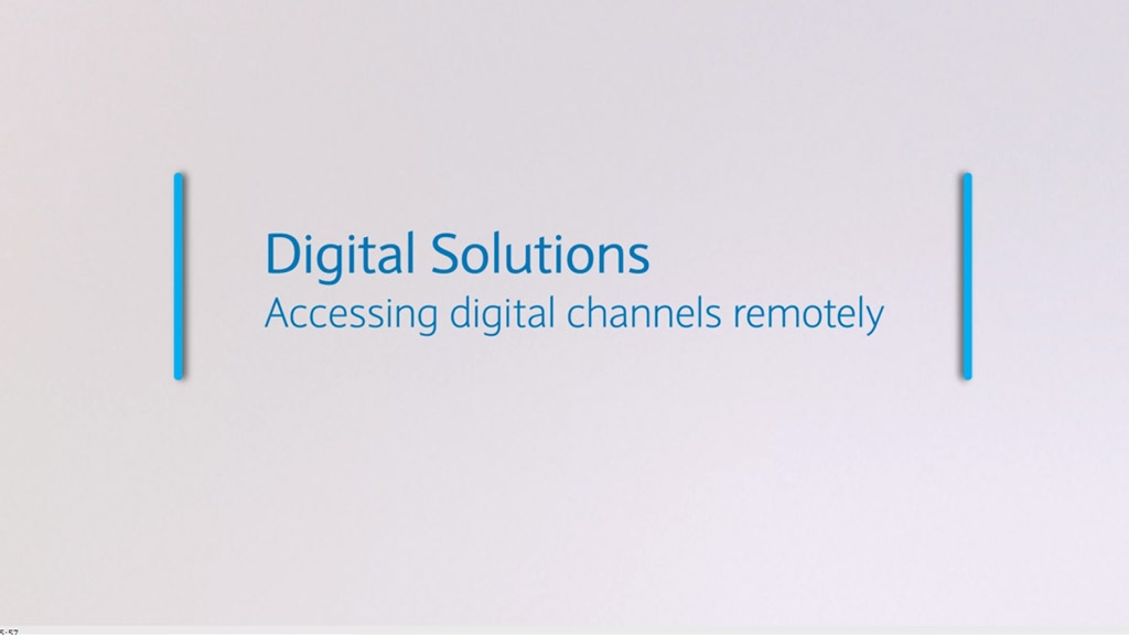 Accessing digital channels remotely video